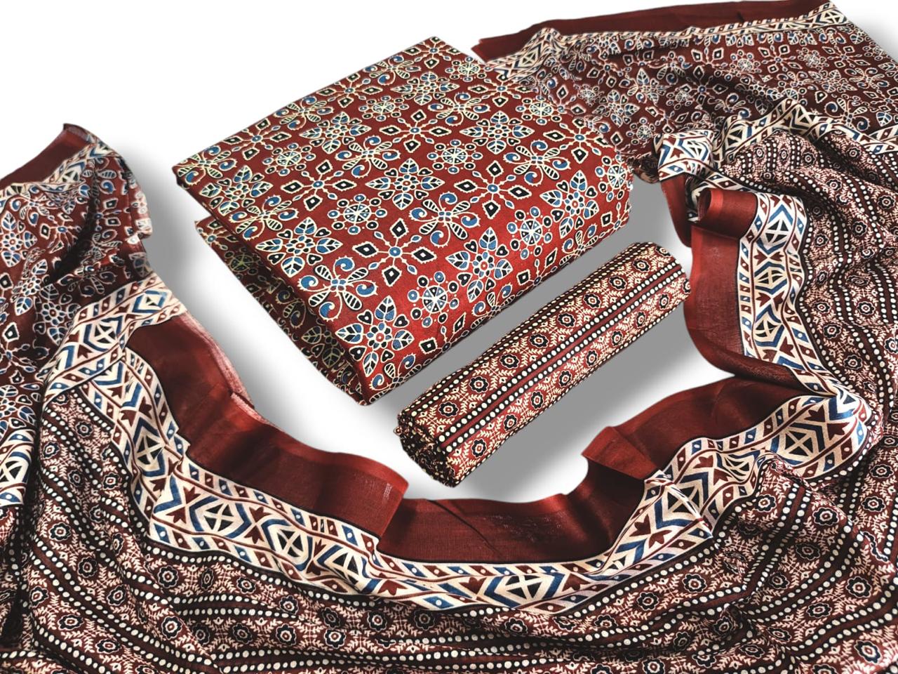 Ajrakh Vol 1 By Sc Daily Wear Cotton Printed Dress Material Wholesale Price In Surat